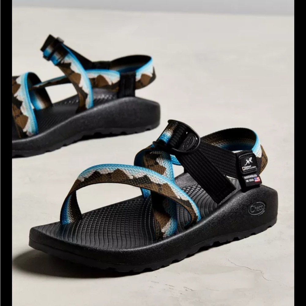 Men's Yosemite Blue Chacos Size 12, National Park Chaco Mens 12